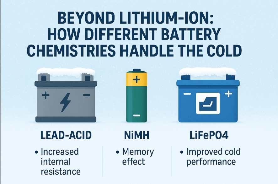 Battery Performance in Cold weather Lead-acid vs NiMH vs LiFePO4